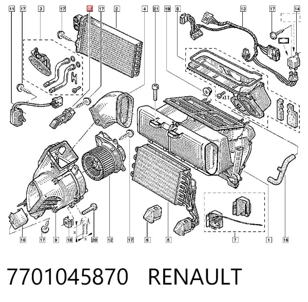 Резистор пічки 7701045870 Renault (RVI)
