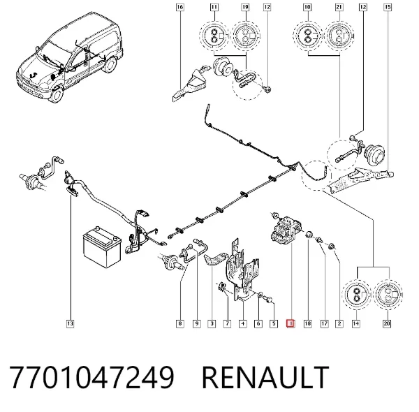 Блок АБС Renault Kangoo I