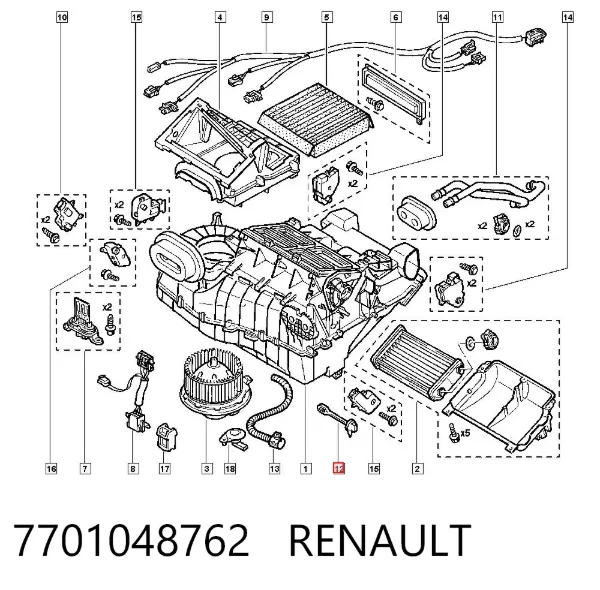 Датчик температури випарювача 7701048762 Renault (RVI)