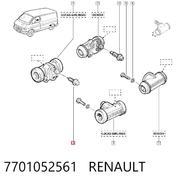  7701052561 Renault (RVI)