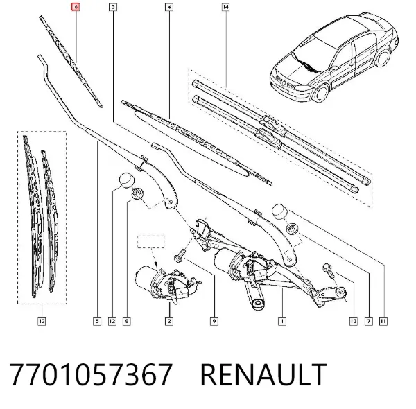  7701057367 Renault (RVI)