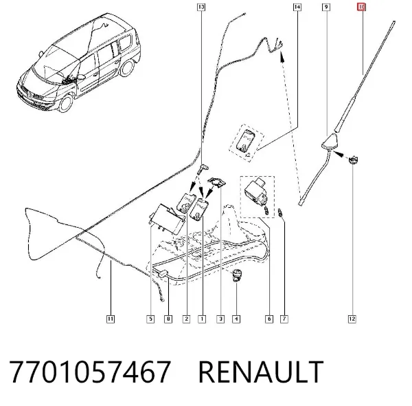  7701057467 Renault (RVI)