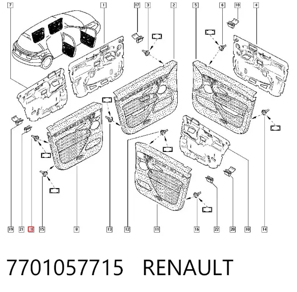  7701057715 Renault (RVI)