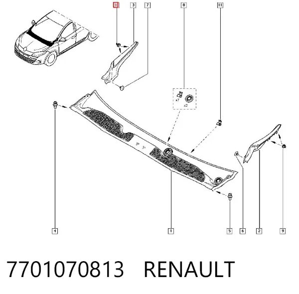  7701070813 Renault (RVI)