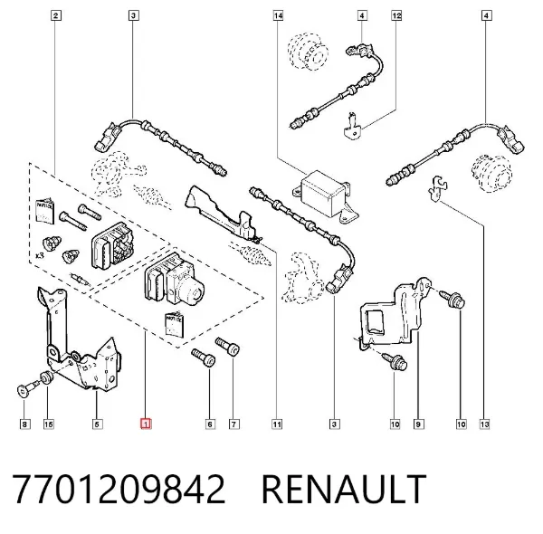 Блок АБС Renault Vel Satis BJ0