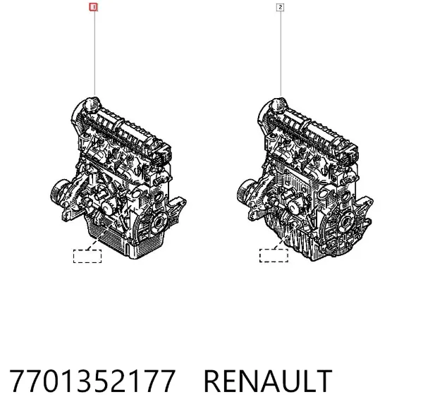 Двигун 7701352177 Renault (RVI)