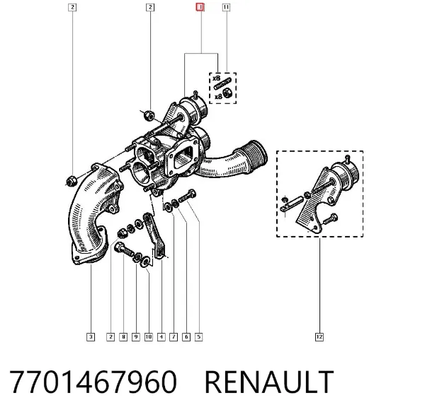 Турбіна 7701467960 Renault (RVI)