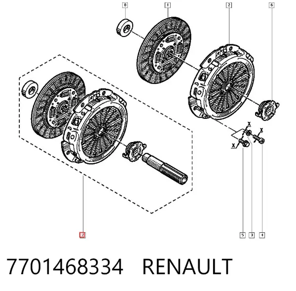 Зчеплення 7701468334 Renault (RVI)