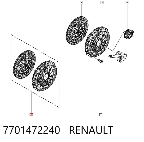 Зчеплення 7701472240 Renault (RVI)