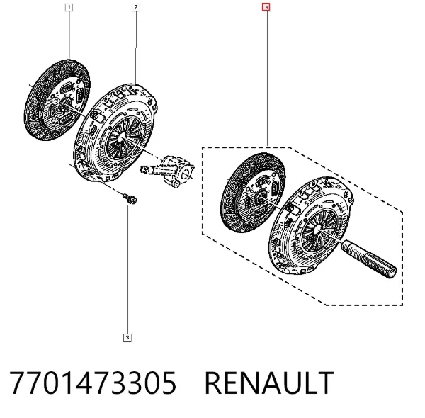 Зчеплення 7701473305 Renault (RVI)