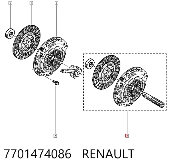 Зчеплення 7701474086 Renault (RVI)