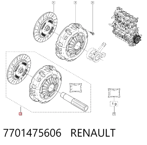Зчеплення 7701475606 Renault (RVI)