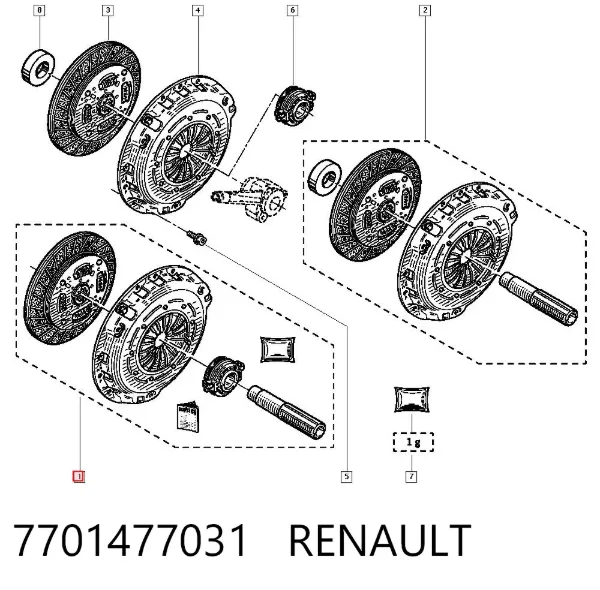 Зчеплення 7701477031 Renault (RVI)