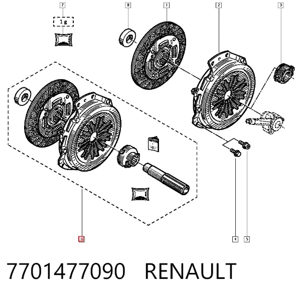 Зчеплення 7701477090 Renault (RVI)