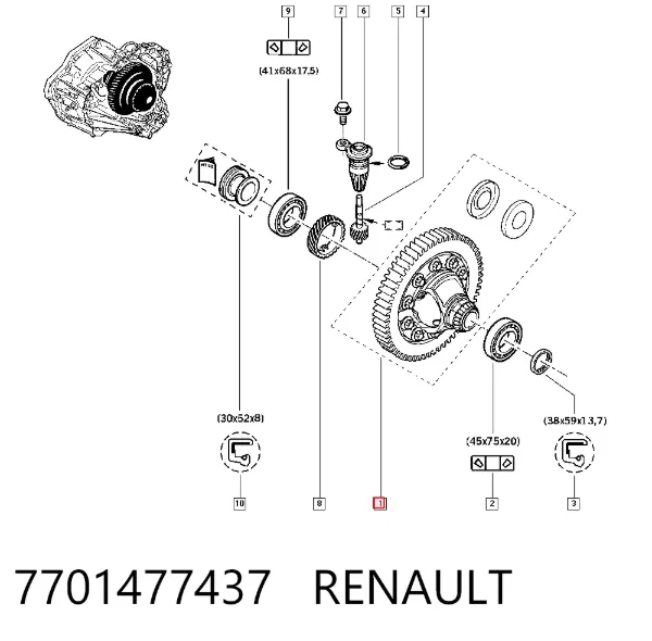  7701477437 Renault (RVI)