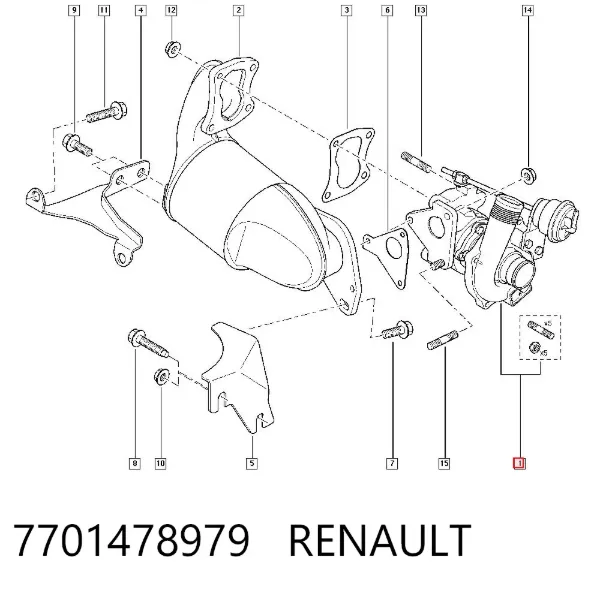 Турбіна 7701478979 Renault (RVI)