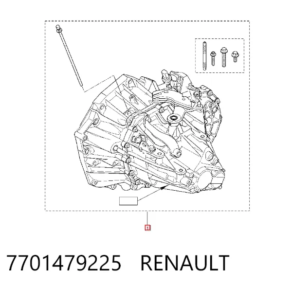 Коробка передач 7701479225 Renault (RVI)