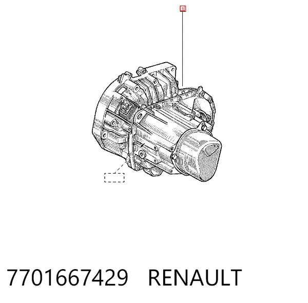 Коробка передач 7701667429 Renault (RVI)