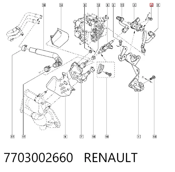 Болт 7703002660 Renault (RVI)
