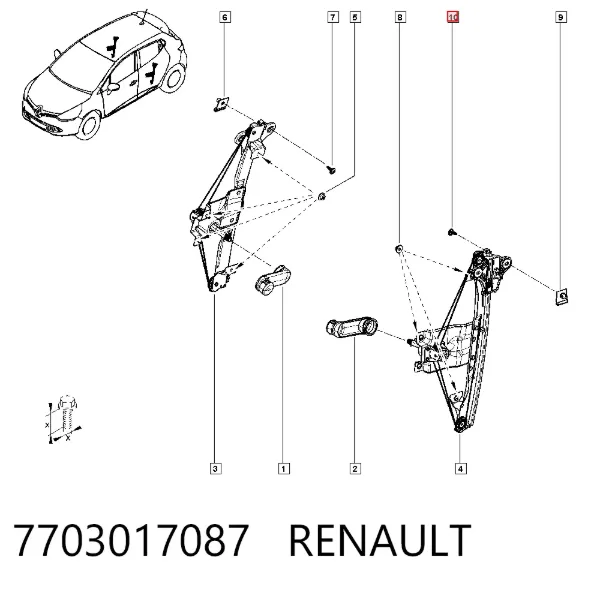 Болт 7703017087 Renault (RVI)