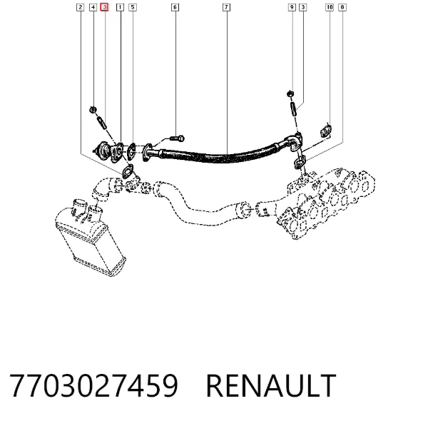 Болт ГБЦ 7703027459 Renault (RVI)