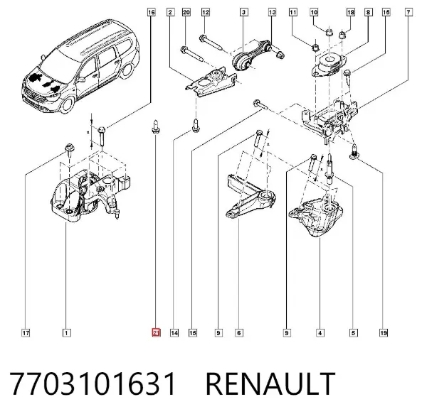  7703101631 Renault (RVI)