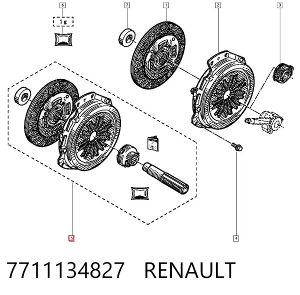 Зчеплення 7711134827 Renault (RVI)