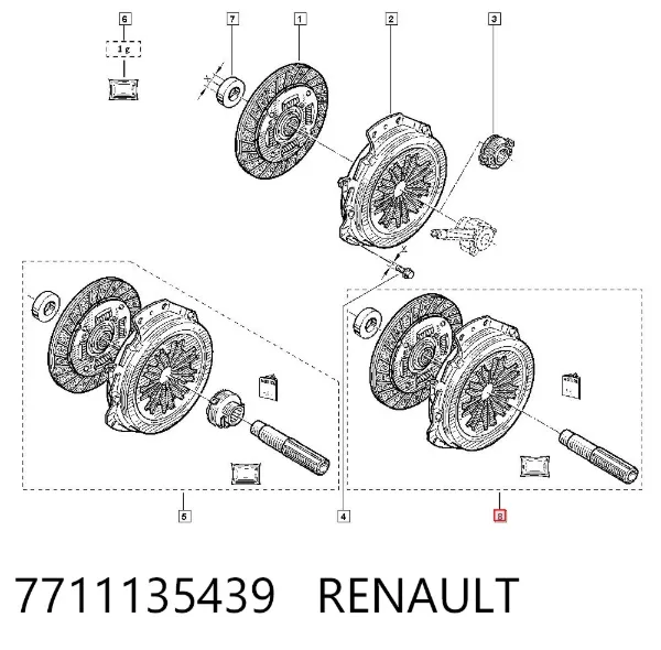 Зчеплення 7711135439 Renault (RVI)