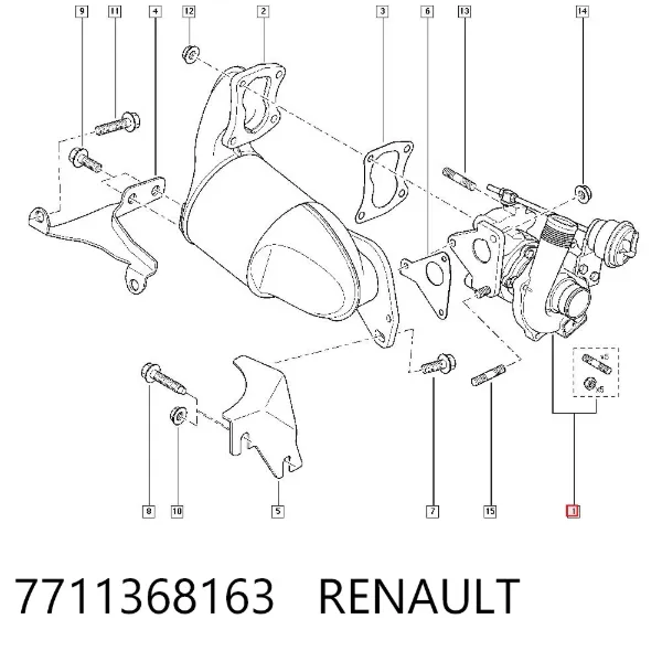 Турбіна 7711368163 Renault (RVI)