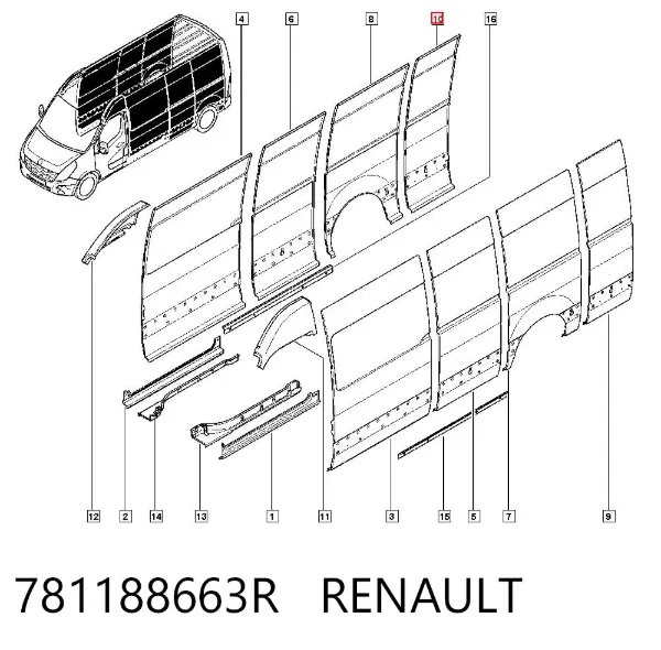  781188663R Renault (RVI)