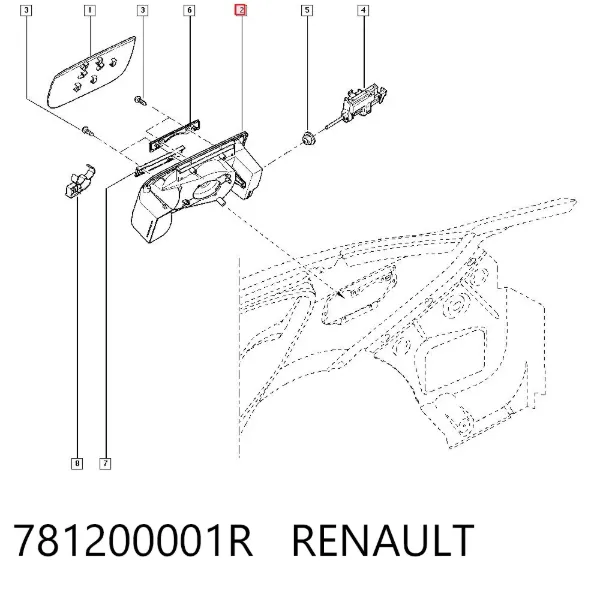 Горловина паливного бака 781200001R Renault (RVI)