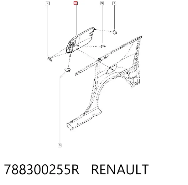 Лючок бензобака 788300255R Renault (RVI)