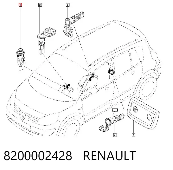 Прикурювач 8200002428 Renault (RVI)