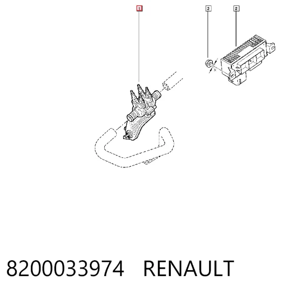 Електропідігрівач охолоджуючої рідини 8200033974 Renault (RVI)