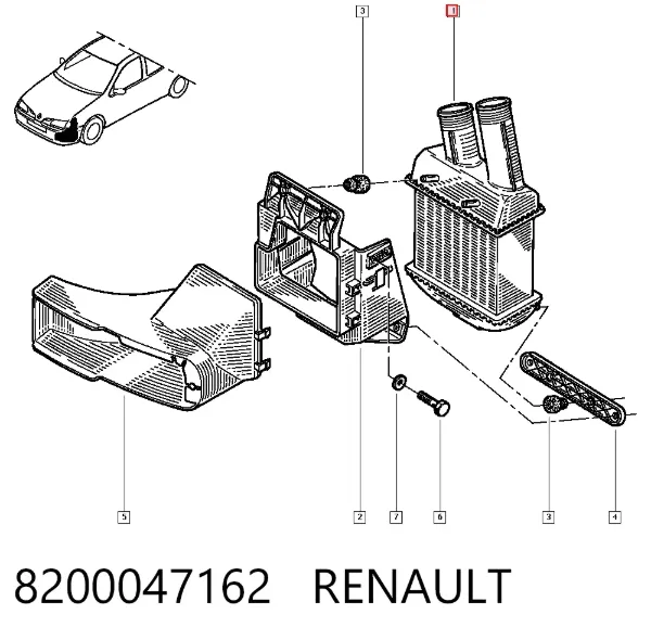 Інтеркулер 8200047162 Renault (RVI)