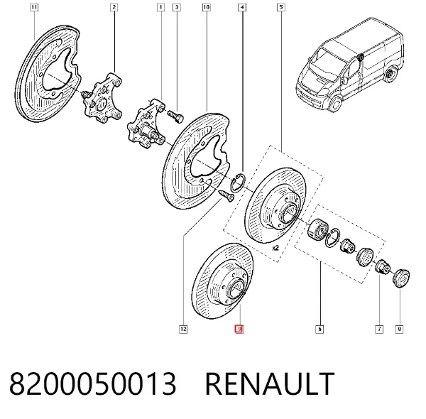Гальмівні диски 8200050013 Renault (RVI)