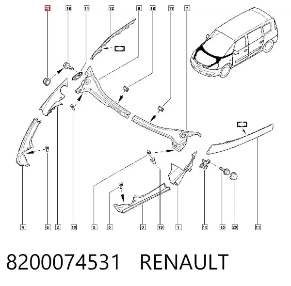  8200074531 Renault (RVI)