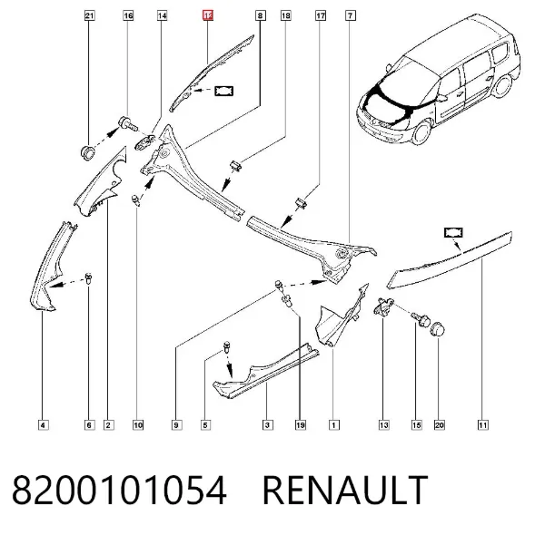  8200101054 Renault (RVI)