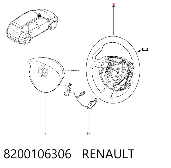 Кермо 8200106306 Renault (RVI)