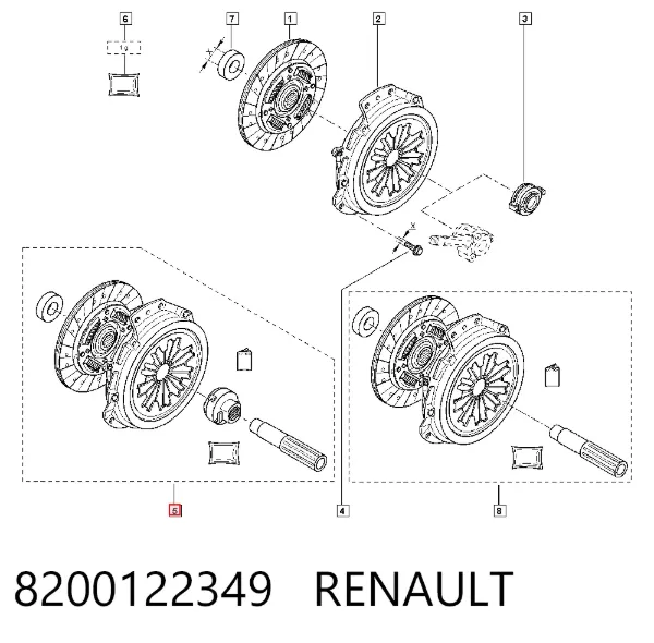Зчеплення 8200122349 Renault (RVI)