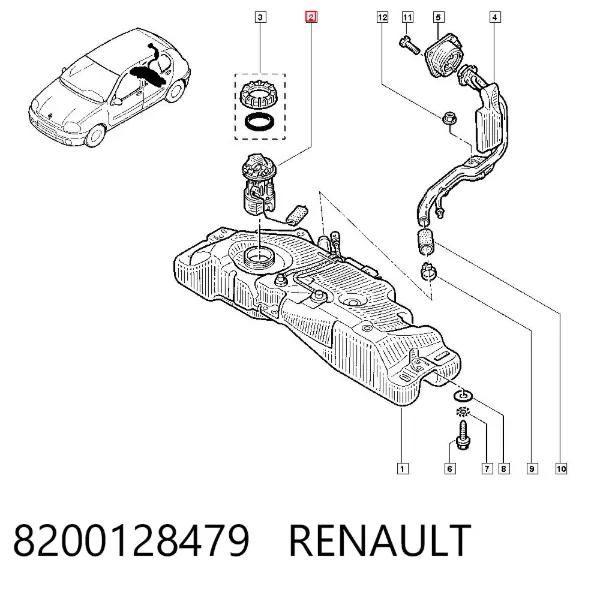 Бензонасос 8200128479 Renault (RVI)