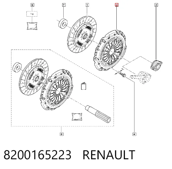 Корзина зчеплення 8200165223 Renault (RVI)