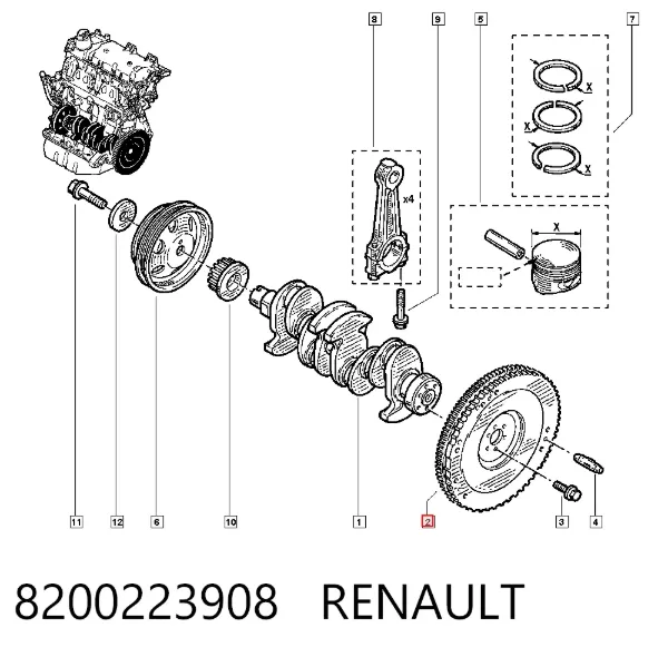Маховик Renault Twingo I