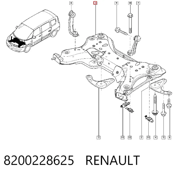 Підрамник передній Renault Vel Satis BJ0