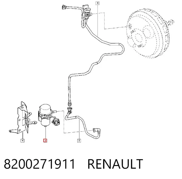 Підсилювач гальм 8200271911 Renault (RVI)