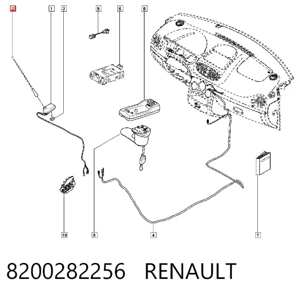 Антена 8200282256 Renault (RVI)