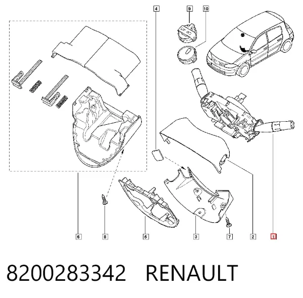 Підрульовий перемикач 8200283342 Renault (RVI)