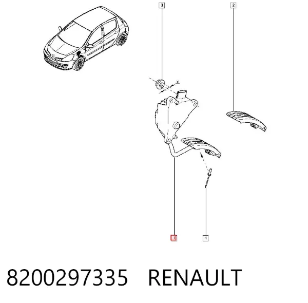 Педаль газу 8200297335 Renault (RVI)