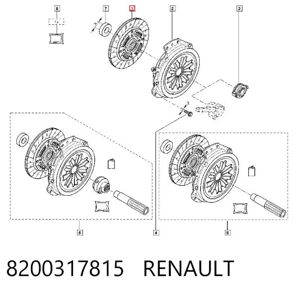 Диск зчеплення 8200317815 Renault (RVI)