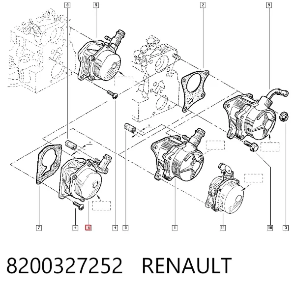 Вакуумний насос 8200327252 Renault (RVI)
